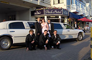 white limo for proms