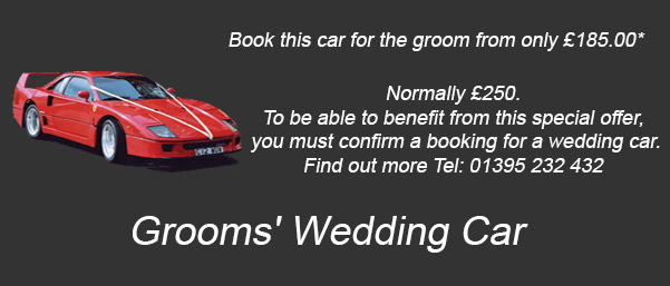 grooms wedding car exeter devon